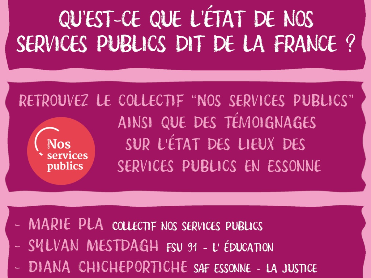 23 avril 2024 – Table ronde : qu’est-ce que l’état de nos services publics dit de la France